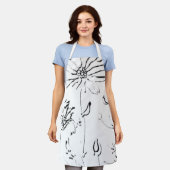 COOKERY SCHORT All-Over Print Schort BLOEMONTWERP (Gedragen)