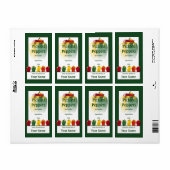 Cooketiket met geplukte paprika's etiket (Full Sheet)