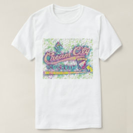 Cookeville, TN Cream City Neon Sign Waterverf T-shirt