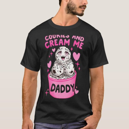 Cooki en Cream me Vaderdag Familie Matc T-shirt (Voorkant)
