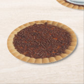 Cookie-Afbeelding voor broodjeskoekjes Ronde Kartonnen Onderzetter (Gebogen)