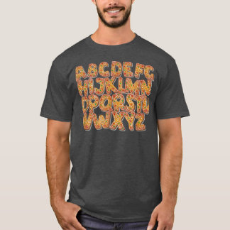 cookie alphabet gift voor het bakken koekjesminnaa t-shirt