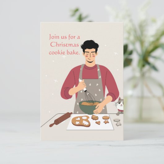 COOKIE BAKE INVITE SAVE THE DATE (Staand voorkant)