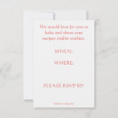 COOKIE BAKE INVITE SAVE THE DATE (Achterkant)