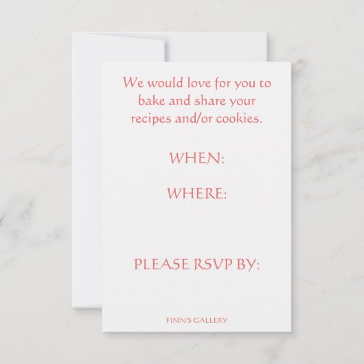 COOKIE BAKE INVITE SAVE THE DATE (Achterkant)