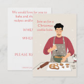 COOKIE BAKE INVITE SAVE THE DATE (Voorkant / Achterkant)