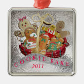 Cookie Bake Metalen Ornament (Voorkant)