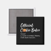 Cookie Baker Definition Funny Christmas Baking  Magneet (Voorkant / Achterkant)
