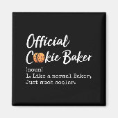 Cookie Baker Definition Funny Christmas Baking  Magneet (Voorkant)