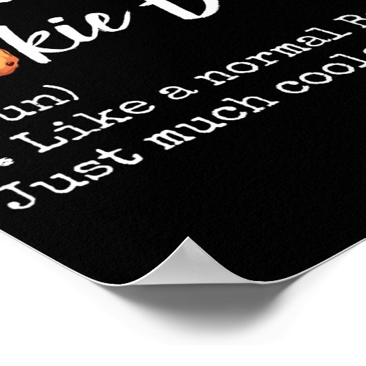 Cookie Baker Definition Funny Christmas Baking  Poster (Hoek)