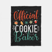 Cookie Baker Funny Christmas Couples Matching  Fleece Deken (Voorkant)