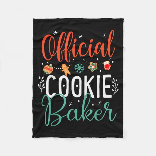 Cookie Baker Funny Christmas Couples Matching  Fleece Deken (Voorkant)
