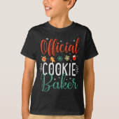 Cookie Baker Funny Christmas Couples Matching T-shirt (Voorkant)