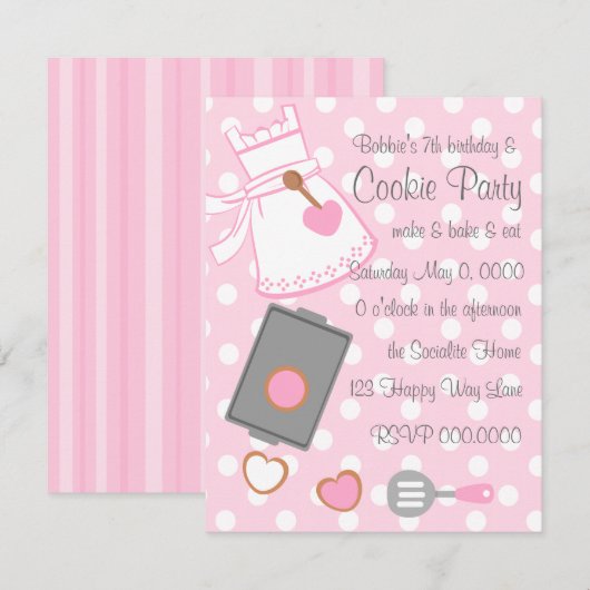 Cookie Baker Kaart (Voorkant / Achterkant)