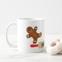 Cookie Baker Mok Gingerbrood Cutout Man Kerstmis