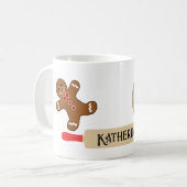 Cookie Baker Mok Gingerbrood Cutout Man Kerstmis (Voorkant links)