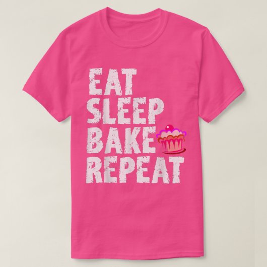 Cookie Bakers Baking Chefs Eat Sleep Bake Repeat C T-shirt (Design voorkant)