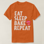 Cookie Bakers Baking Chefs Eat Sleep Bake Repeat C T-shirt (Design voorkant)
