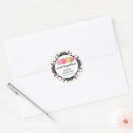 Cookie Bakery Packaging Ronde Sticker (Envelop)