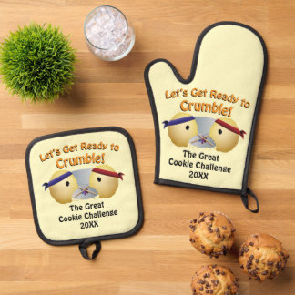 Cookie Baking Competitie Custom Ovenwant & Pannenlap Set
