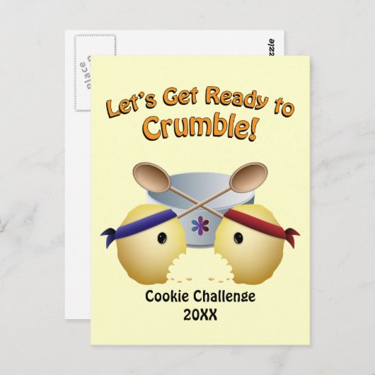 Cookie Baking Competition Briefkaart (Voorkant / Achterkant)