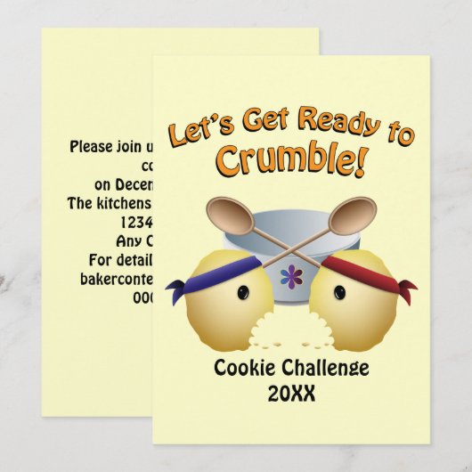 Cookie Baking Competition Kaart (Voorkant / Achterkant)