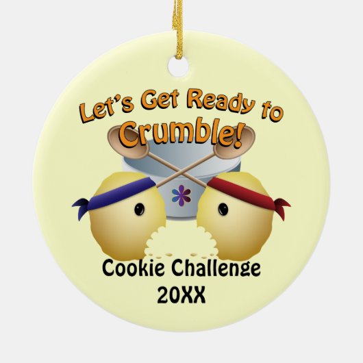 Cookie Baking Competition Keramisch Ornament (Achterkant)