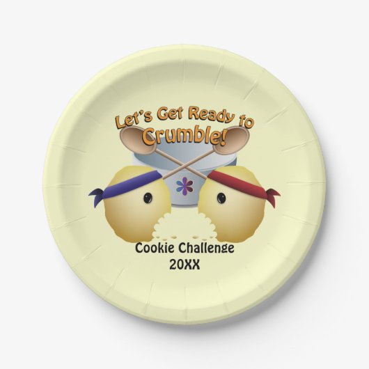 Cookie Baking Competition Papieren Bordje (Voorkant)