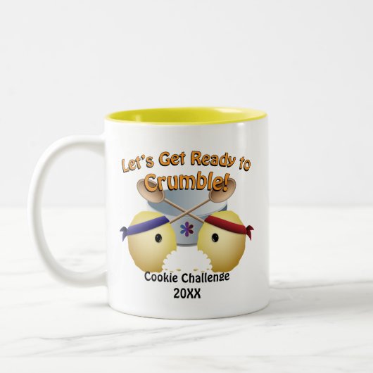 Cookie Baking Competition Tweekleurige Koffiemok (Links)