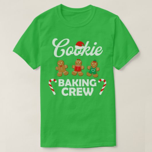Cookie Baking Crech-kerstbakkersbrood Co T-shirt (Design voorkant)