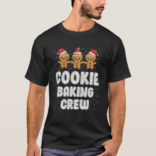 Cookie Baking Creeks-kerstfeest T-shirt (Voorkant)