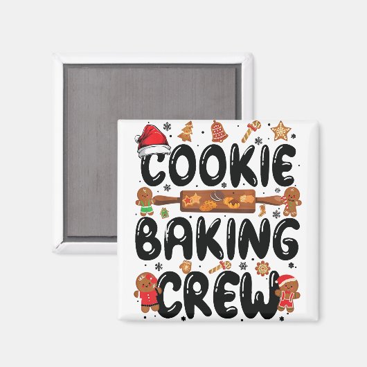 Cookie Baking Creeks kerstontbijt Te Magneet (Voorkant / Achterkant)
