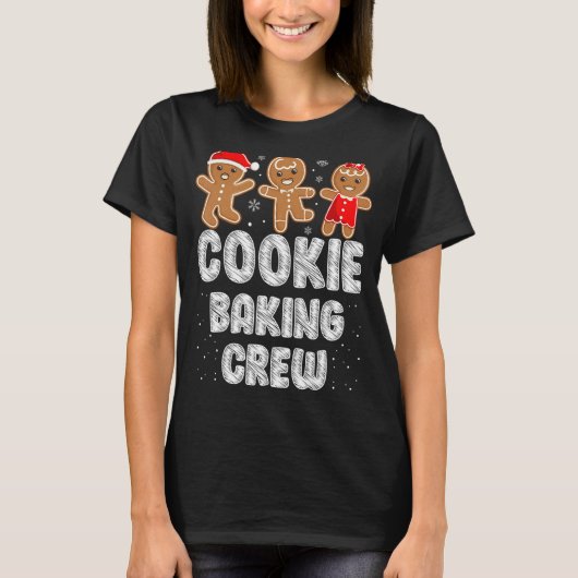 Cookie Baking Creeks kerstontbijt Te T-shirt (Voorkant)