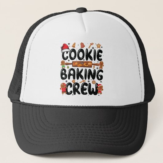 Cookie Baking Creeks kerstontbijt Te Trucker Pet (Voorkant)