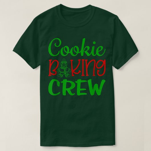 Cookie Baking Crew Baker Bake Kinder meisjes Xma T-shirt (Design voorkant)
