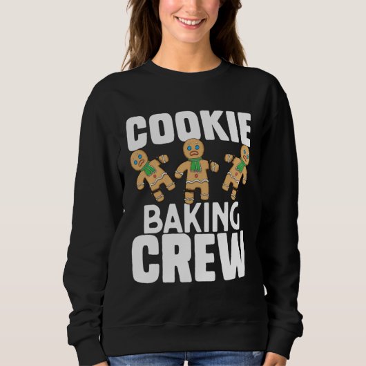Cookie Baking Crew Christmas Bakers Team Baker's Trui (Voorkant)