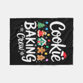 Cookie Baking Crew Christmas Chefs Festive Holiday Fleece Deken (Voorkant (Horizontaal))