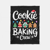 Cookie Baking Crew Christmas Chefs Festive Holiday Fleece Deken (Voorkant)