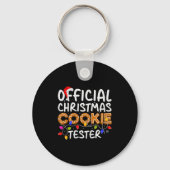 Cookie Baking Crew Christmas Cookie Tester Xmas Pr Sleutelhanger (Voorkant)