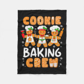 Cookie Baking Crew Christmas Funny Gingerbread Lov Fleece Deken (Voorkant)