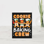 Cookie Baking Crew Christmas Funny Gingerbread Lov Kaart (Voorkant)
