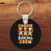 Cookie Baking Crew Christmas Funny Gingerbread Lov Sleutelhanger (Voorkant)
