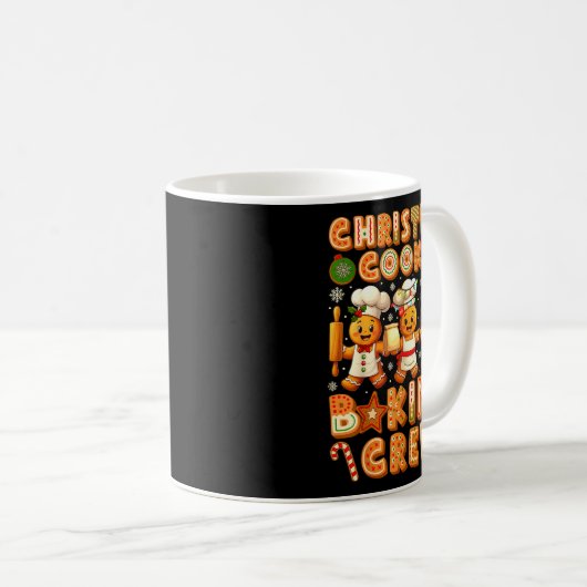 Cookie Baking Crew Christmas Gingerbread Lovers Wo Koffiemok (Voorkant rechts)