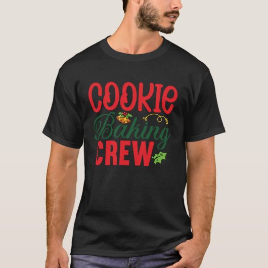 Cookie Baking Crew Christmas  Gingerbread T-shirt (Voorkant)