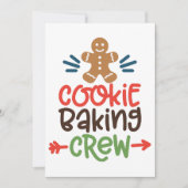 Cookie baking crew christmas  kaart (Voorkant)