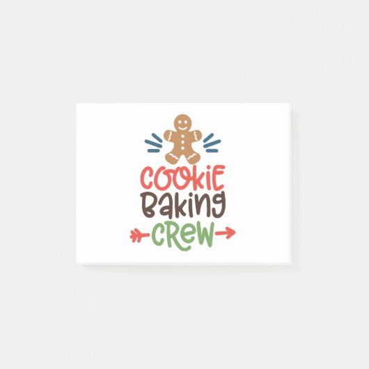 Cookie baking crew christmas post-it® notes (Voorkant)