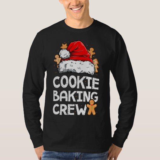 Cookie Baking Crew Christmas Santa Family Gingerbr T-shirt (Voorkant)