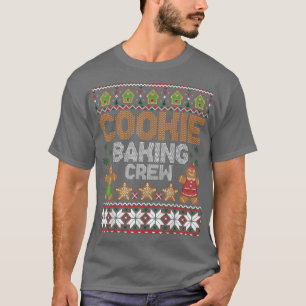 Cookie Baking Crew Christmas Santa Family Gingerbr T-shirt