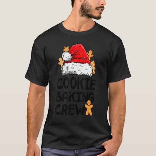 Cookie Baking Crew Christmas Santa Family Gingerbr T-shirt (Voorkant)