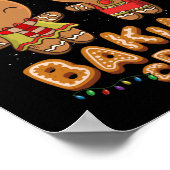 Cookie Baking Crew Christmas Santa Family Team Poster (Hoek)